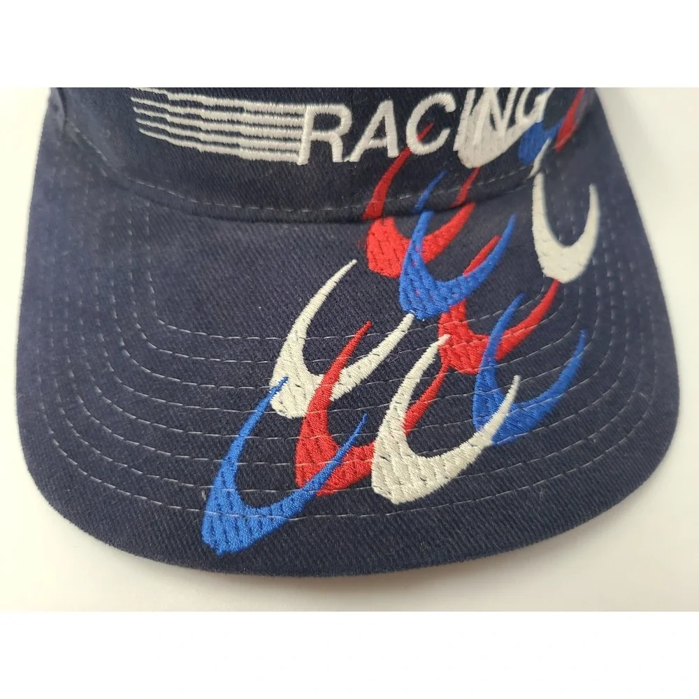 Vintage Jeremy Mayfield #12 Mobil‎ 1 Racing Chase Snapback Hat Cap NASCAR Blue